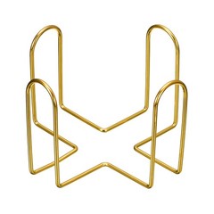 Coaster Holder 4″ for Both Round and Square Holds 8 Coasters Gold