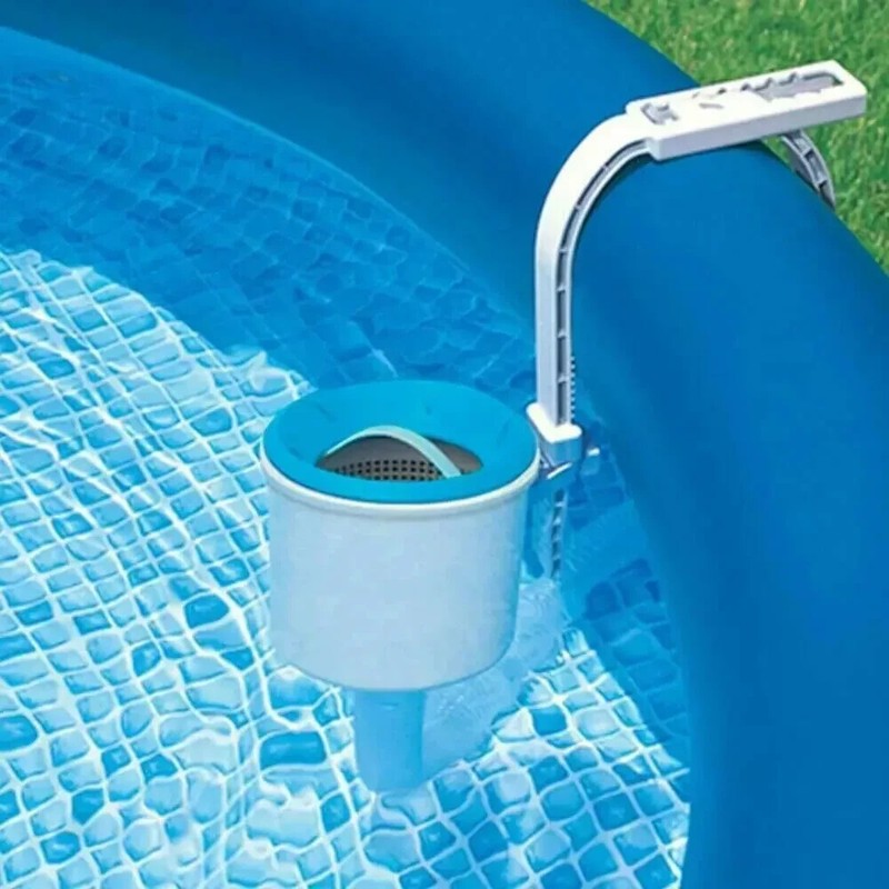 Intex Swimming Pool Deluxe Surface Skimmer Wall Mount Basket Above Ground Debris gallery