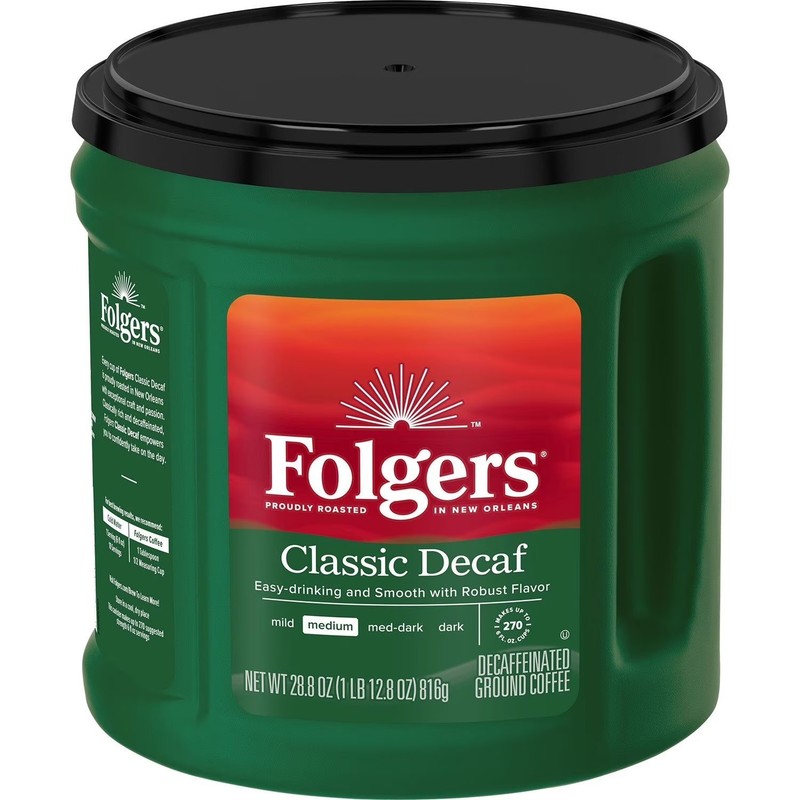 Folgers Decaffeinated Classic Medium Roast Ground Coffee - 28.8 oz gallery