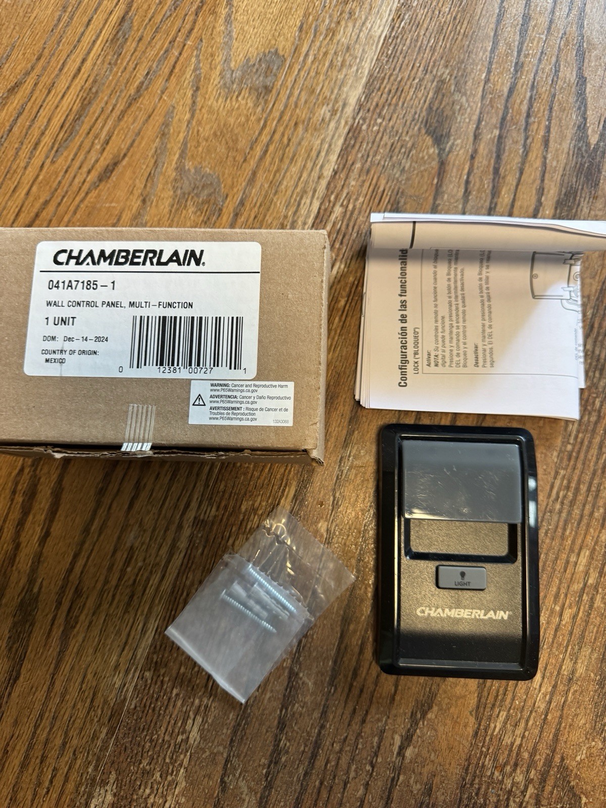 Chamberlain 41A7185-1 Wall Control Panel Multi-Function Liftmaster 041A7185-1 gallery