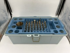 Wilton Cake Decorating Box Kit Tools Caddy Baking Lot Tips Piping Bags Knives