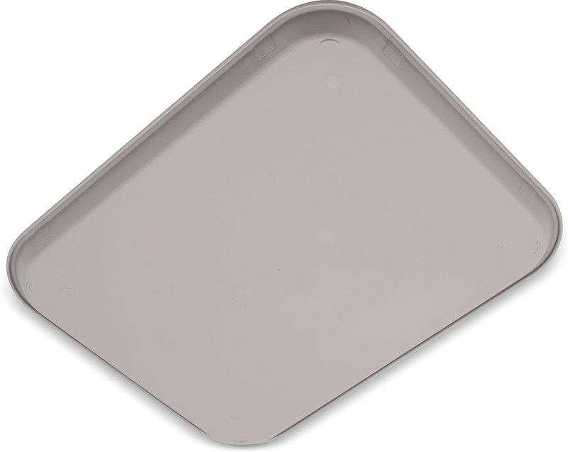 14x18 Cafe Fast Food Tray Plastic Polypropylene Basket Weave Non Slip Gray gallery