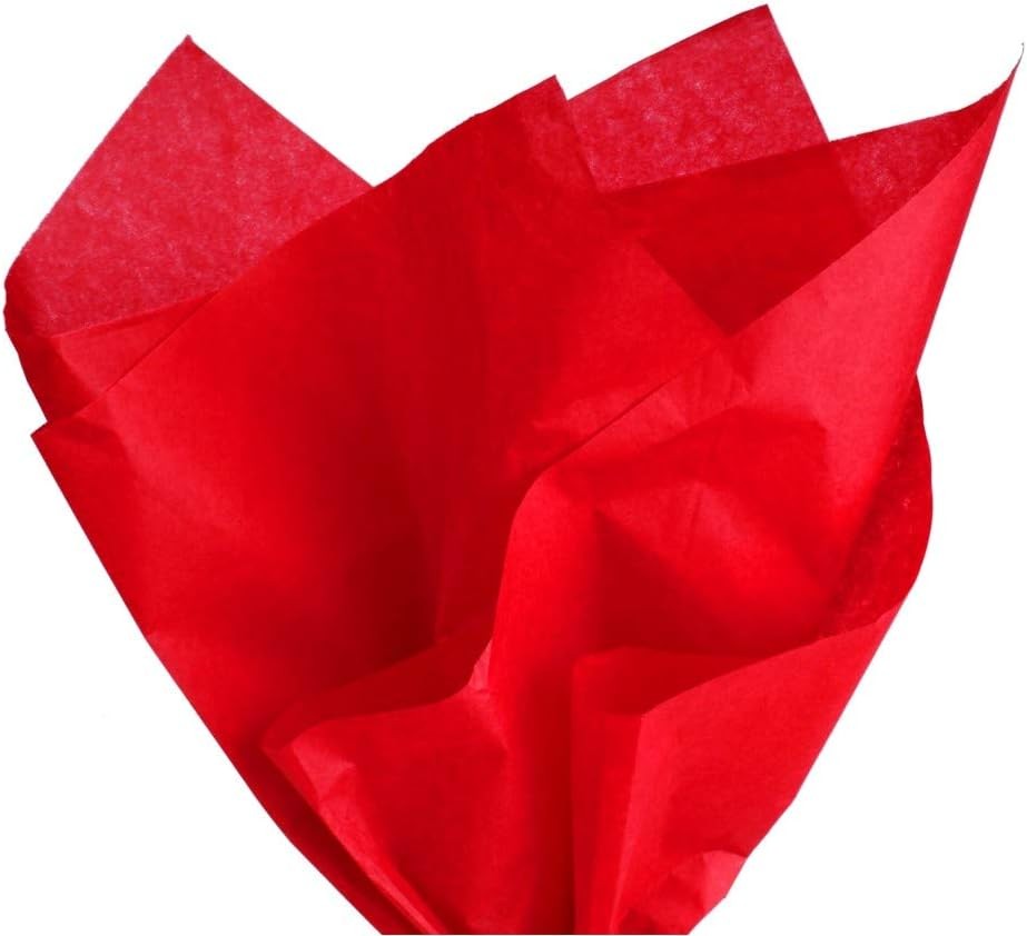 PMLAND 100 Sheets Red Tissue Paper Bulk, 20x15 Inches Wrapping gallery