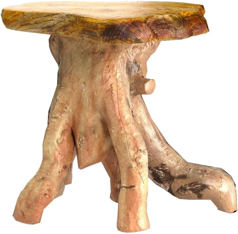 Rustic Natural Tree Stump Stool - 19'' Accent Table & Plant Stand gallery