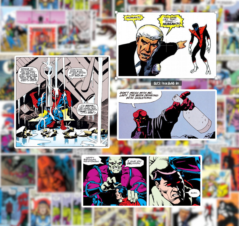 25/50 Comic Panel Sticker Pack - Waterproof Vinyl - Marvel DC Spiderman Batman gallery