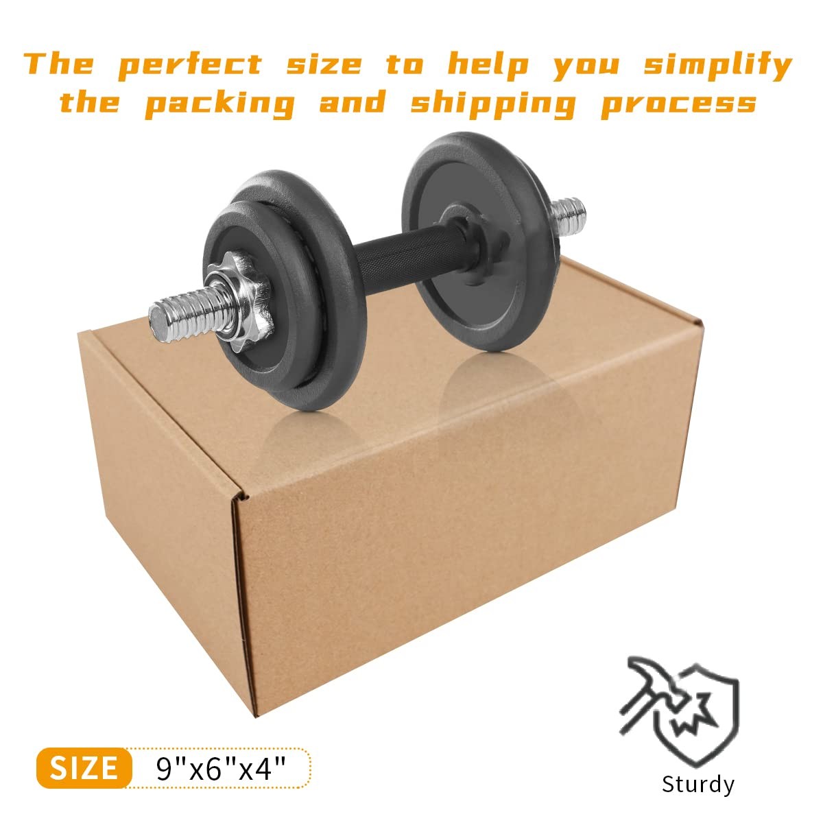 Shipping Boxes 9x6x4 Anti-Impact Packaging with Sealing Label for E-Commerce gallery