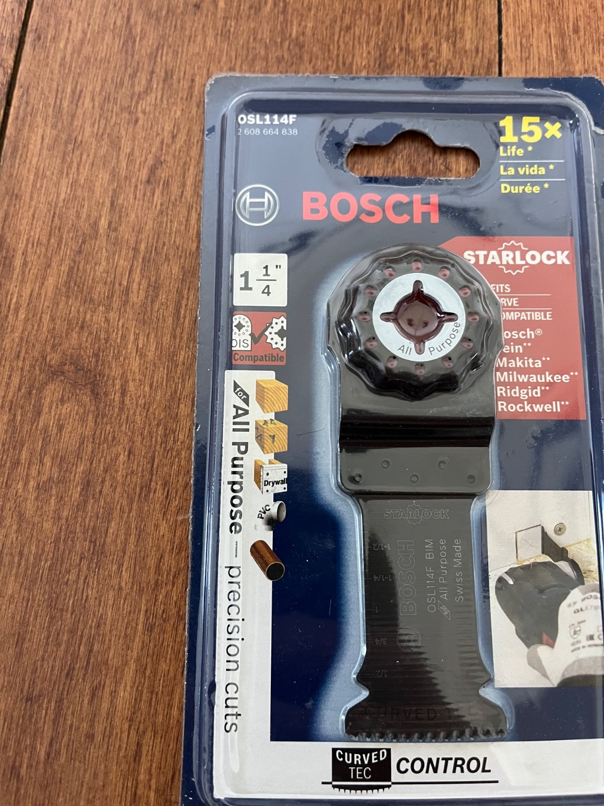 Bosch OSL114F Starlock 1-1/4" Oscillating All-Purpose Plunge Cut Blade (3 Pack) gallery