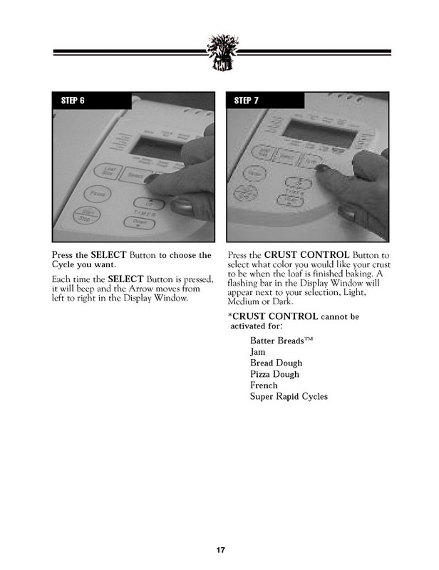 Instruction Operator Maintenance Manual Fits Breadman TR845 & Recipes gallery