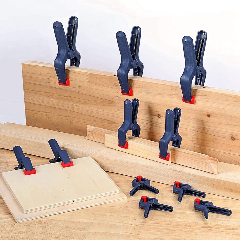 WORKPRO 16PC Spring Clamp Set Nylon Spring Clamp Set 6-1/2" 4-1/2" 3-3/8" Clamps gallery