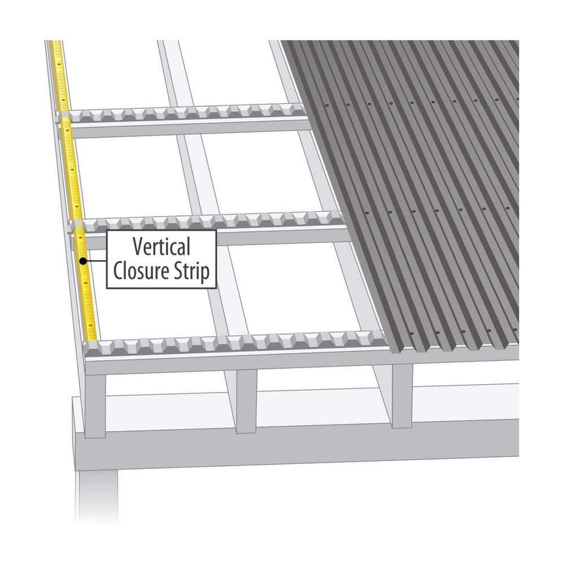 (5) 24 in. Universal Vertical Plastic Roof Closure Strips (6-Pack) Suntuf Suntop gallery