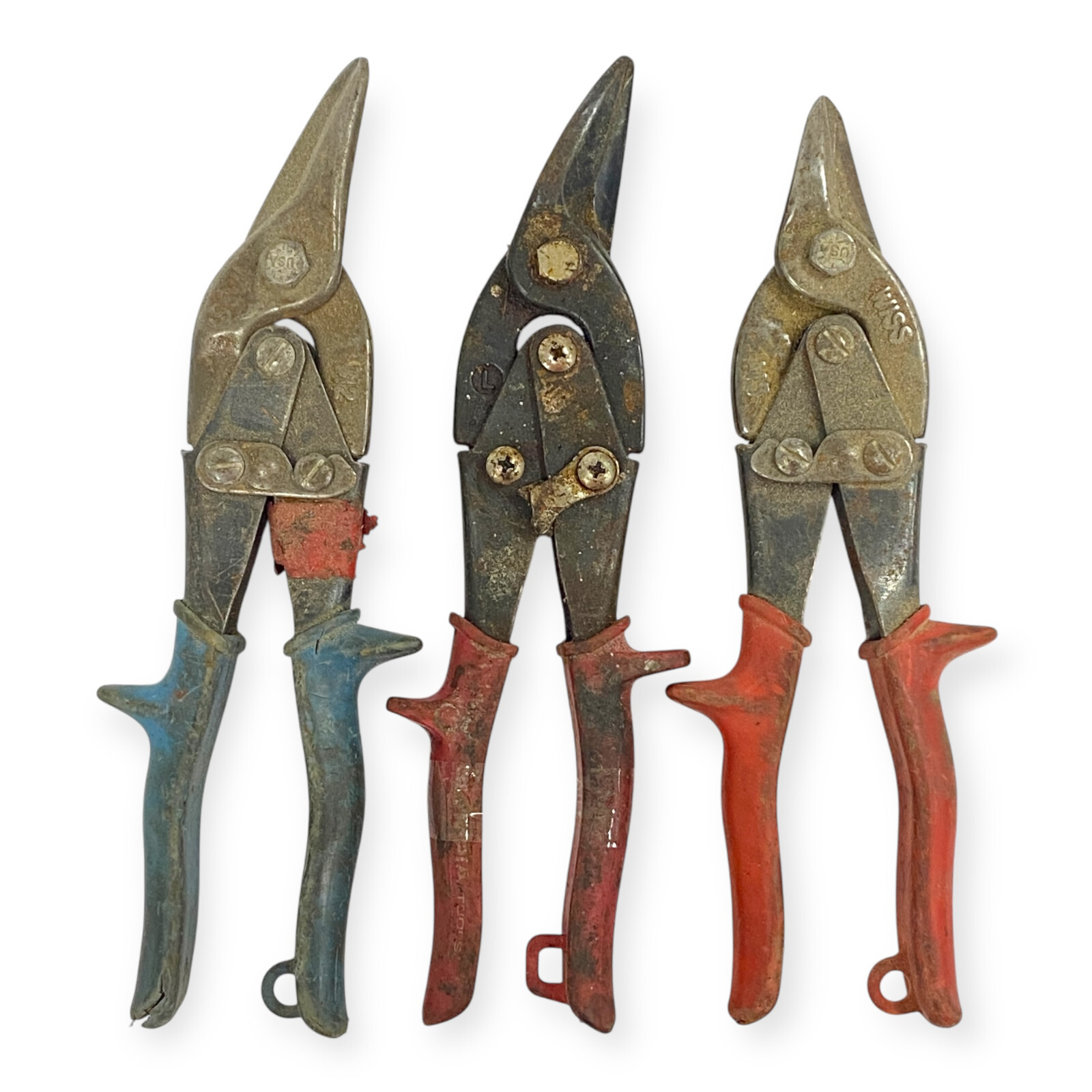 Wiss M2, M5 Offset Snip Cutters With Coated Handle Right Cut, 3 Pcs, Made in USA gallery