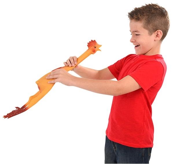 Large 21" Rubber Chicken - Rubbery Yellow Joke Prank Funny Bird Super Sized Fun gallery