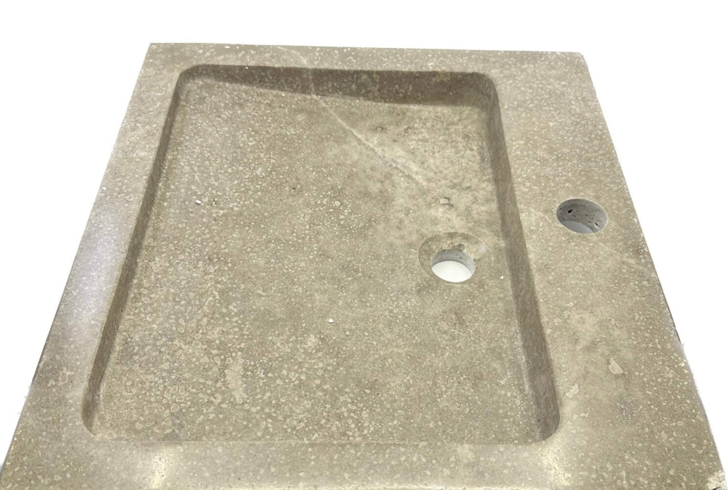 Signature Hardware Square Polished Travertine Vessel Sink – Beige gallery