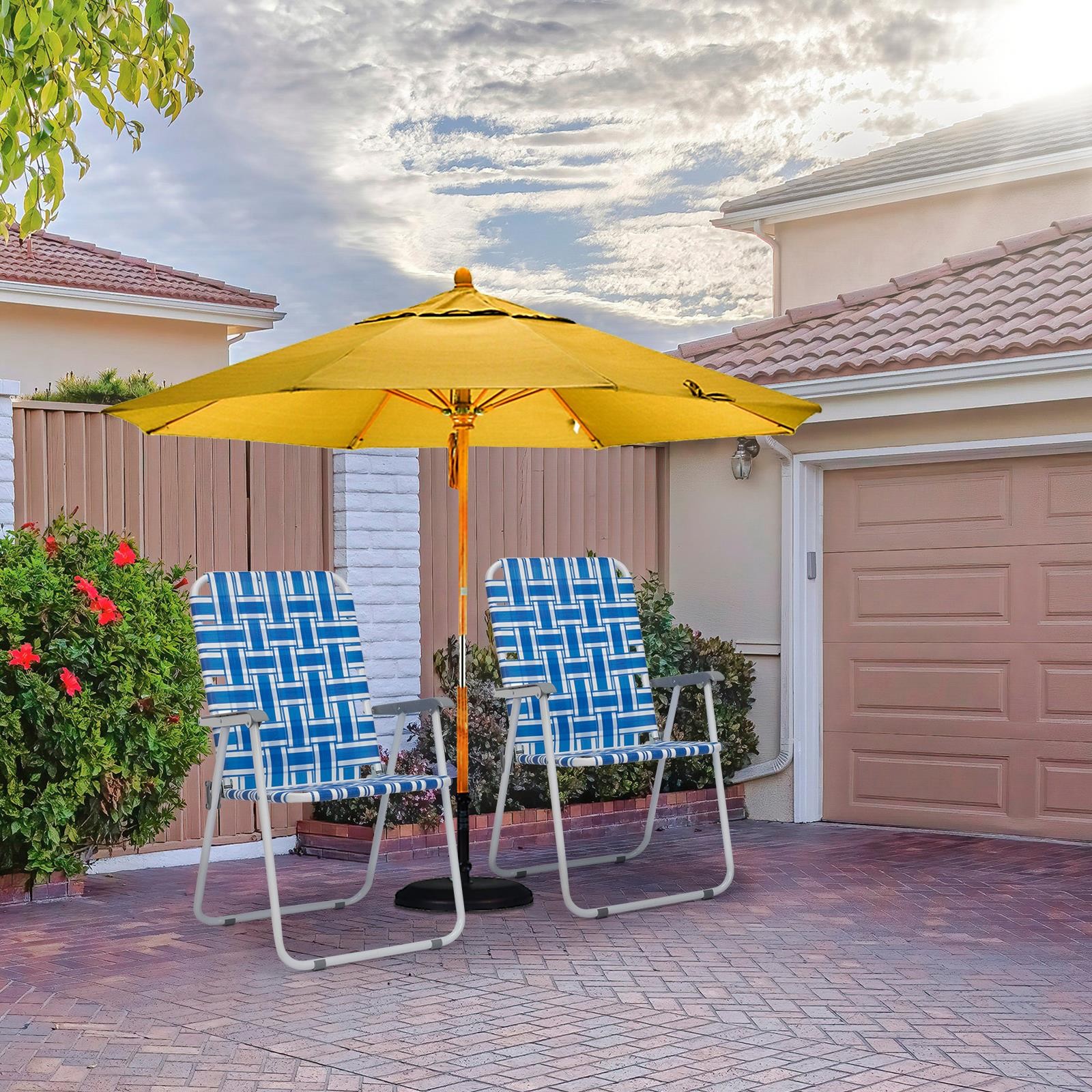 2-4 Pack Folding Webbed Lawn Beach Chair,Heavy Duty Portable Chairs gallery