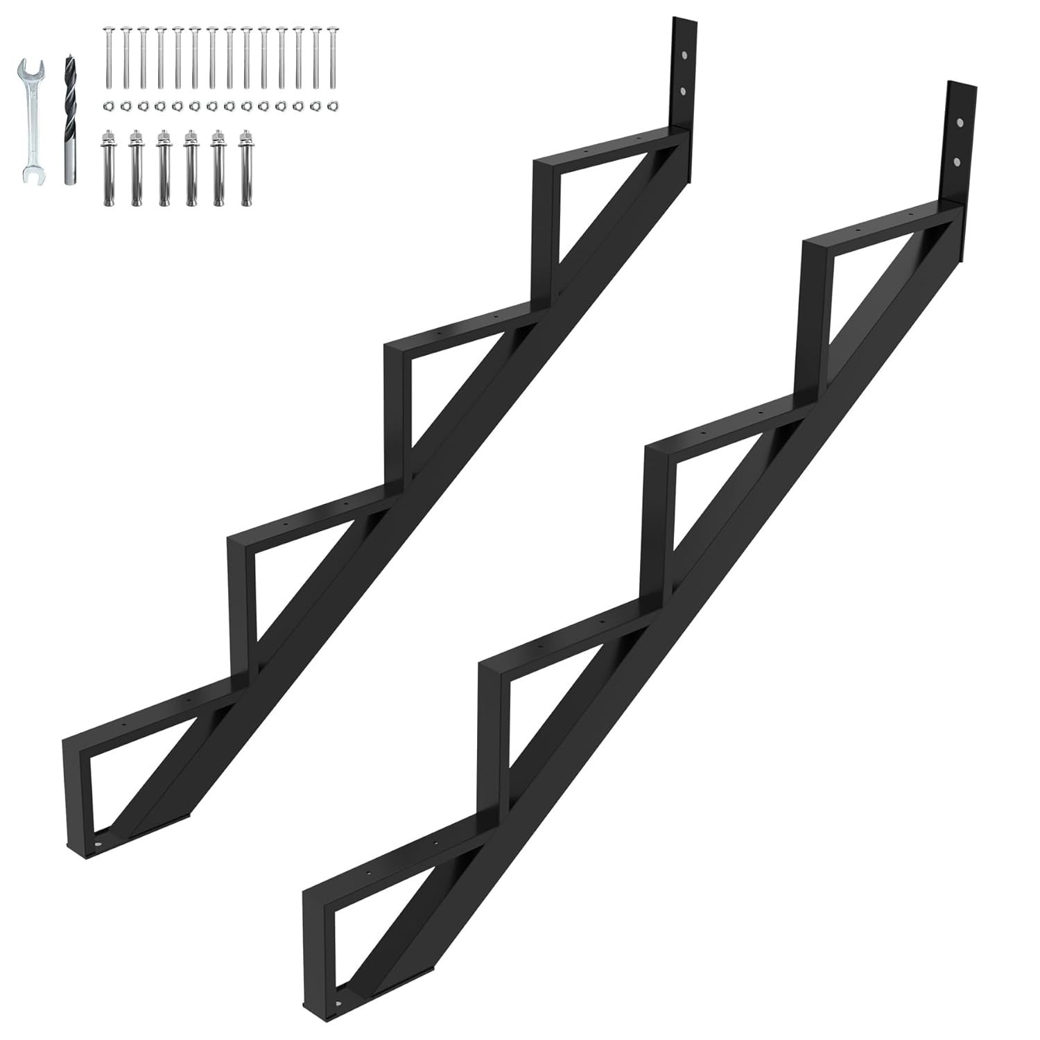 Steel Stair Step Riser 2 Pack, 4-Step Steel Stair Stringer,1 Step Stair Stringer gallery