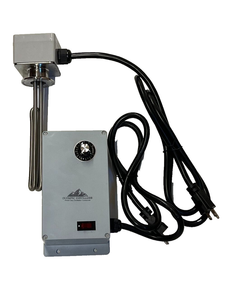 Heater controller with 2" Tri clamp element 110V 1500W Moonshine still