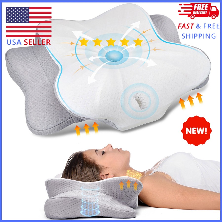 Neck Pillow Soft Cervical Pillow For Neck And Shoulder Pain Memory Foam Pillows gallery