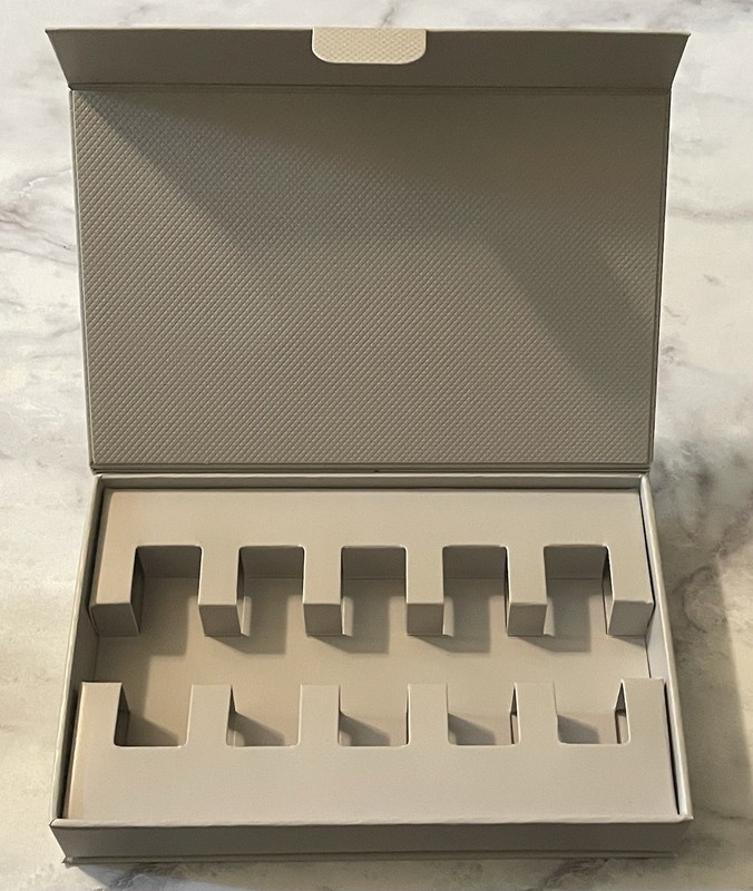 💠TOM FORD Empty Box Light Gray & Silver TF 5.5" x 3."5 x 1" New FREE SHIP gallery