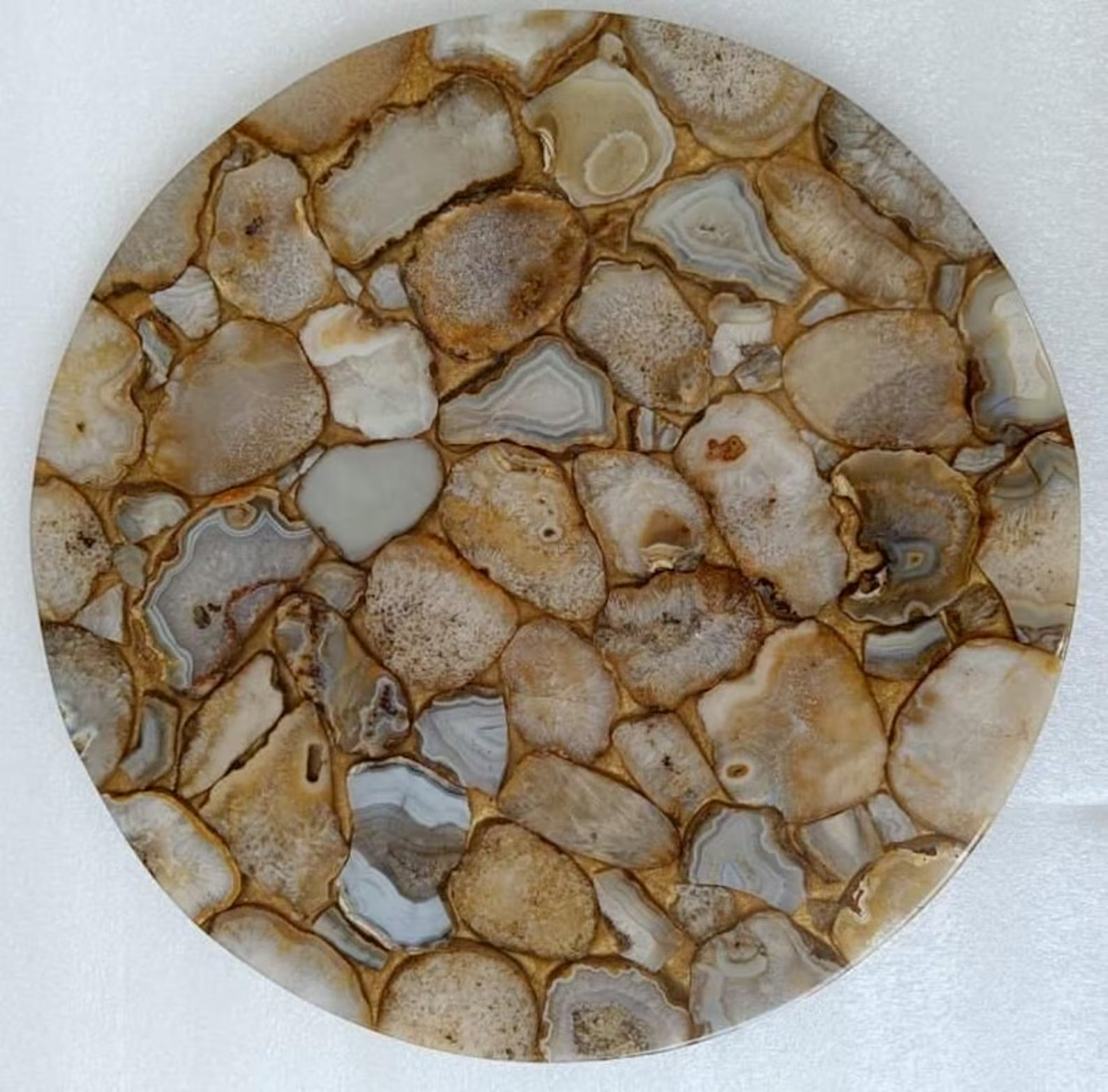 21" Round Agate Tabletop - Stunning Centerpiece - Unique Home Design gallery