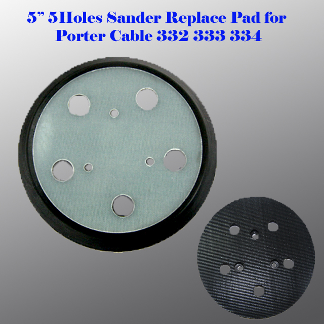 5" 5 Hole Sander Pad Hook & Loop For Porter Cable 13904 13909 333 334 332 gallery