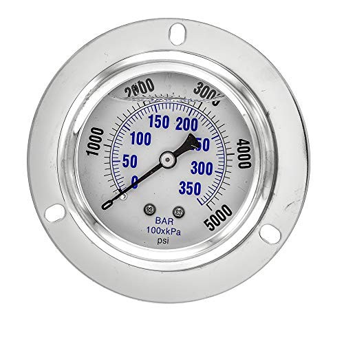 PRO-204L-254R Panel Mount Front Flanged Glycerin Filled 0 - 5,000 PSI gallery
