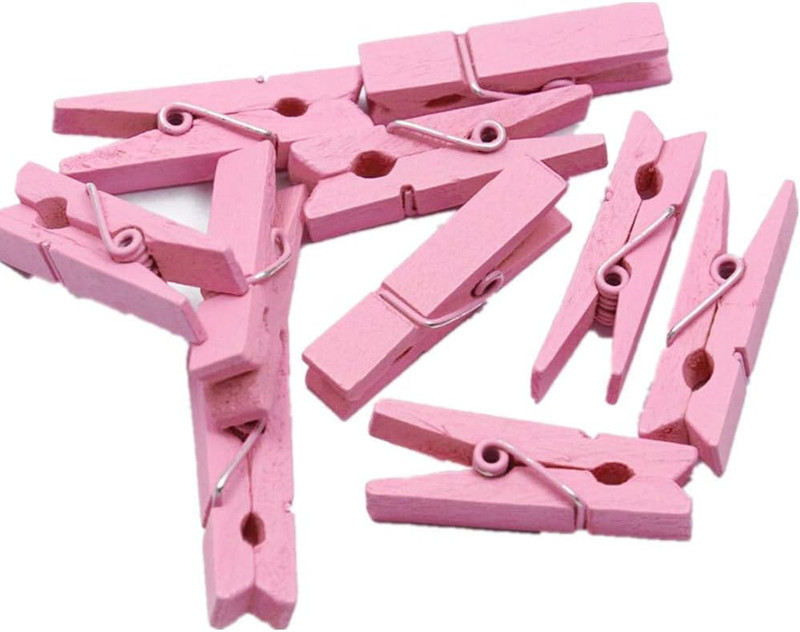 100pcs/Set Mini Colored Wooden Clips for Photo Clips Clothespin Paper Peg Pin... gallery