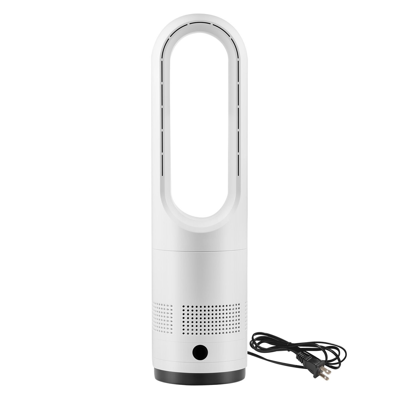 Compact Bladeless Tower Fan: Quiet 35dB, 80° Sweep, 8 Speeds, Timer & Remote gallery