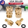4pcs Pressure Washer Adapter Set M22 3/8" Quick Connect For Power Washer Hose gallery