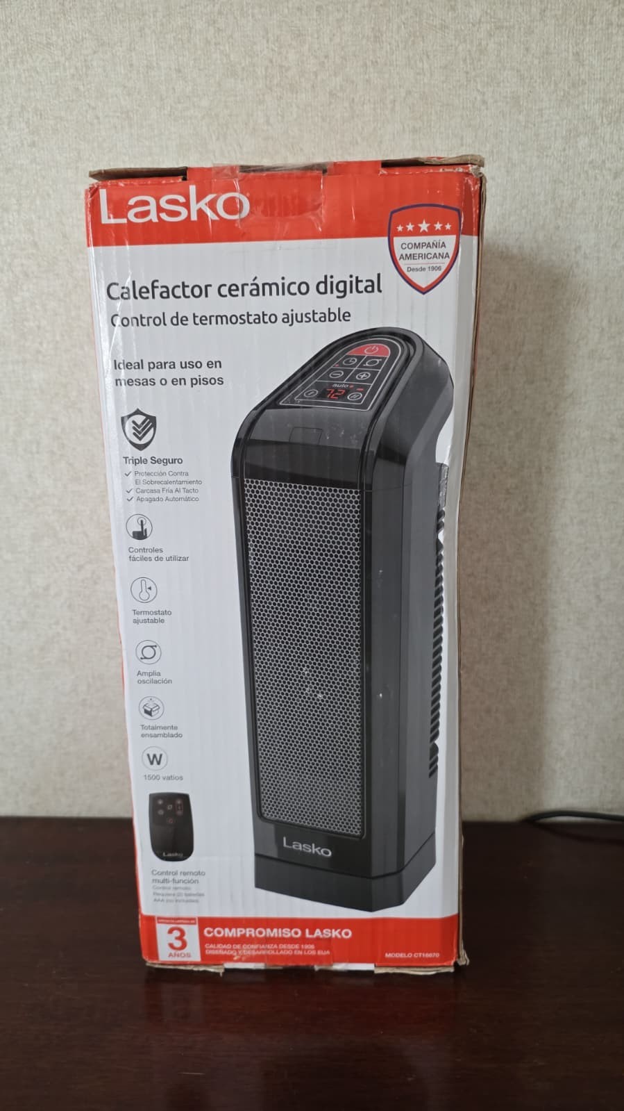 Lasko Digital Ceramic Tower Heater with Remote Control CT16670 gallery