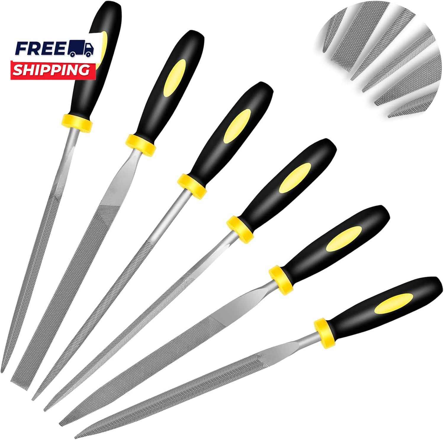 6Pcs Metal File Set Mini Hand Metal File Sets 3Rd Generation gallery