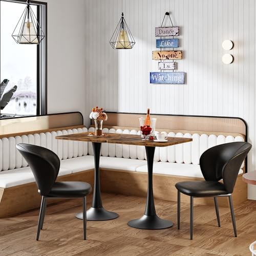 Dining Table, Square Dining Table for 2, 27.6" Dining Room Table for Small gallery