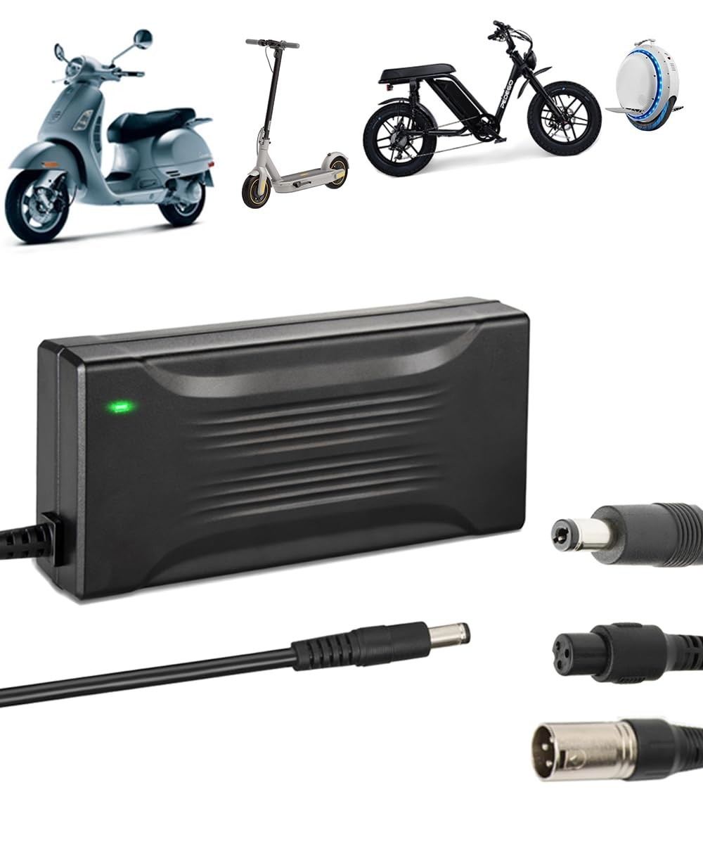 54.6V 4A Fast Charger for 13S 48V Lithium Battery Pack, 3-Pin XLR Power Supply A gallery
