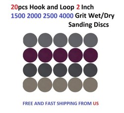 20pcs Hook and Loop 2 Inch 1500 2000 2500 4000 Grit Wet/Dry Sanding Discs gallery