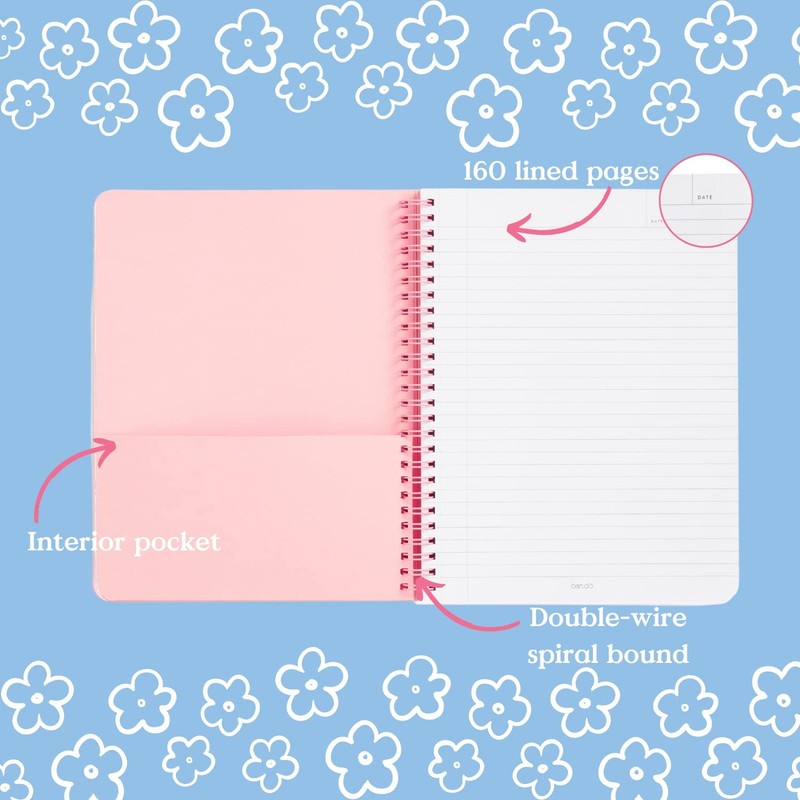 ban.do Rough Draft Mini Spiral Notebook, 9" x 7" with S, I Am Very Busy gallery