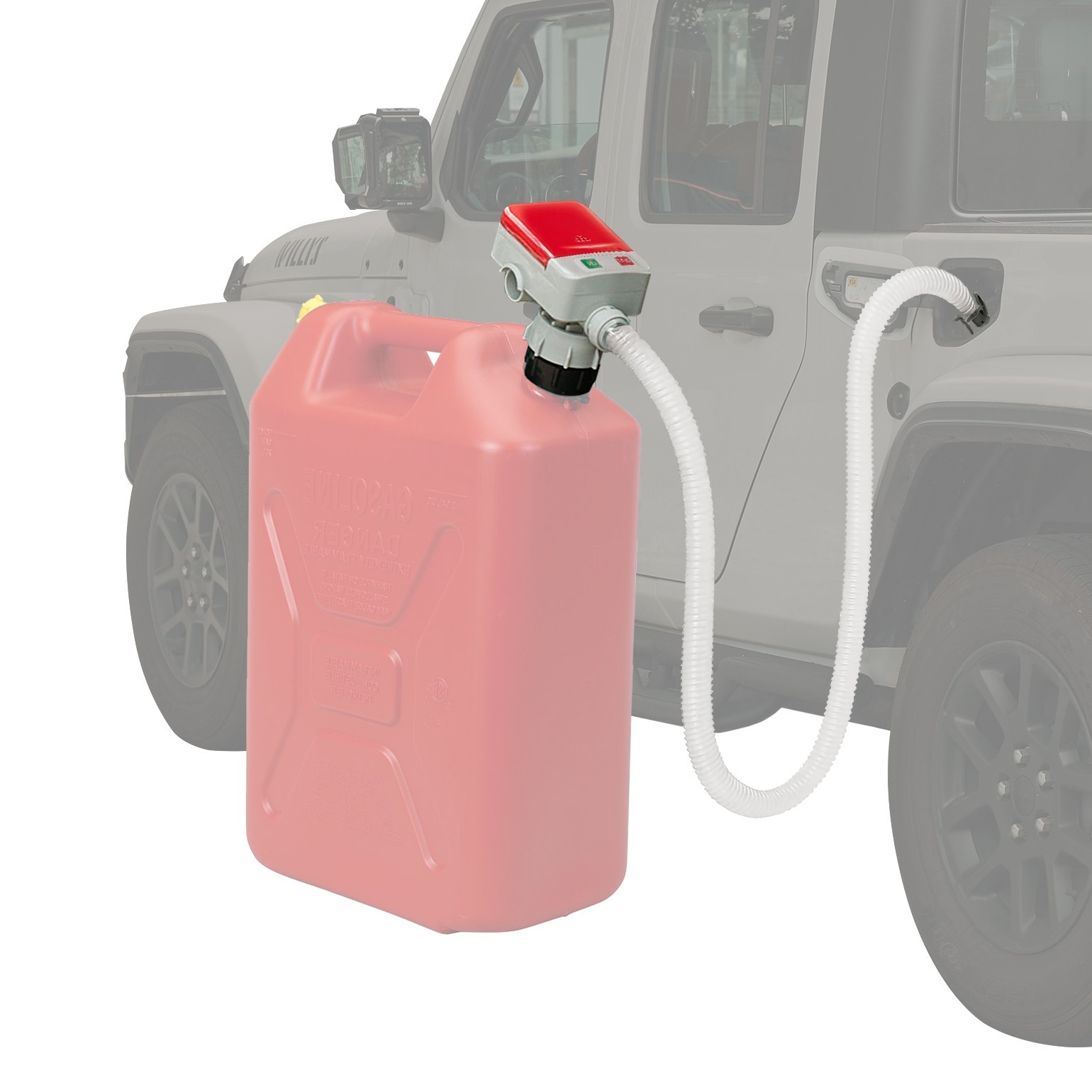 Electric Fuel Transfer Siphon Pump Battery Powered Gas Oil Water Liquid 2.4 GPM gallery