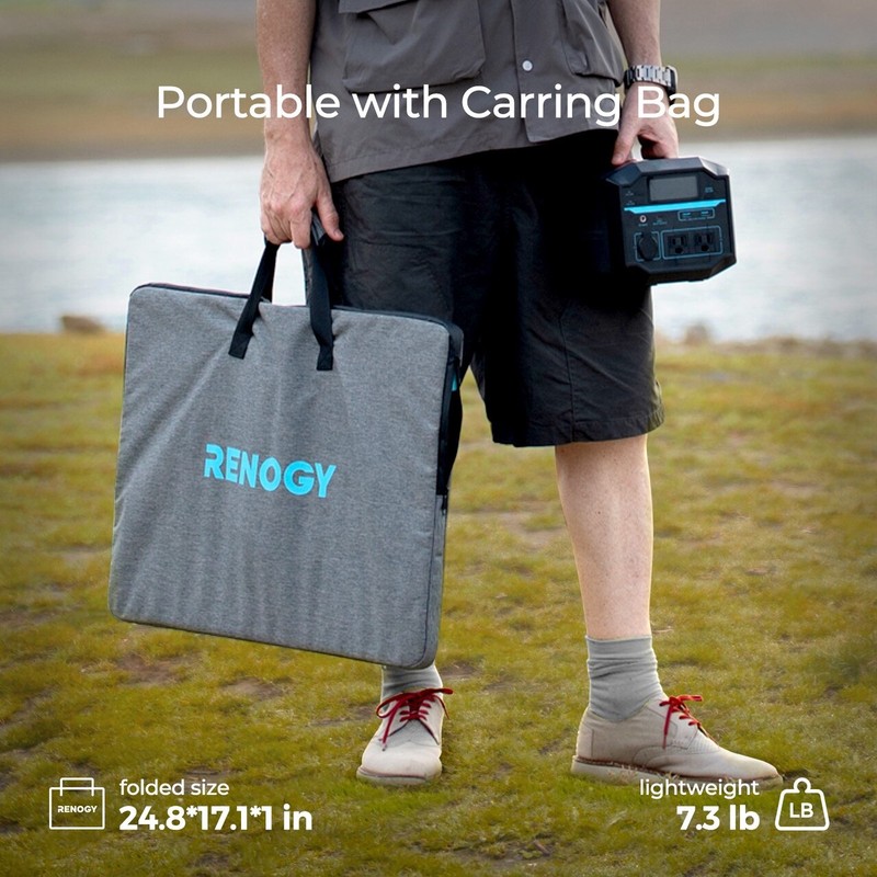 Renogy 80W Waterproof Foldable Portable Solar Panel Power Backup gallery