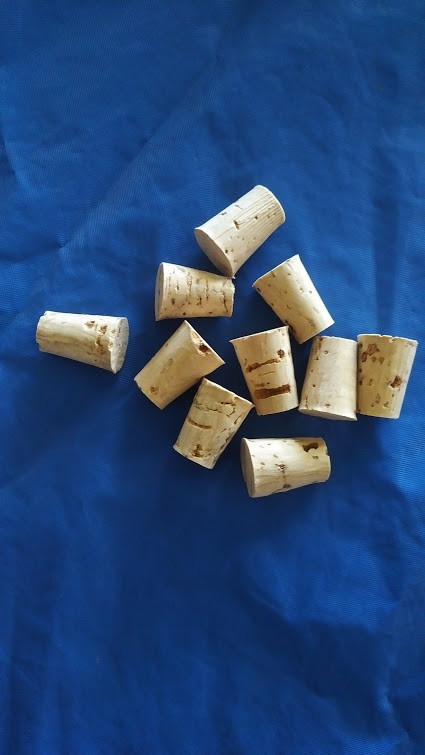 CORK stopper plug round tapered style crafts fishing lab wine all natural *5/8* gallery