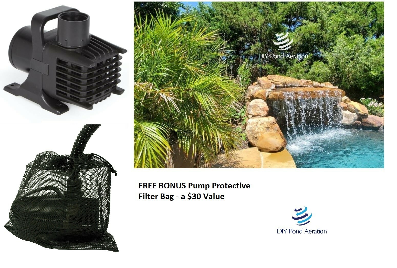 EasyPro EPA6500 Submersible Asynchronous 6760GPH 28' Head Mag Drive Pump 2YR WTY gallery