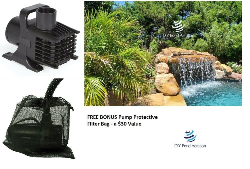 EasyPro EPA6500 Submersible Asynchronous 6760GPH 28' Head Mag Drive Pump 2YR WTY
