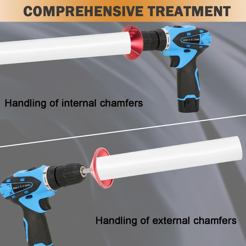 2 in 1 Inner-Outer PVC Deburring Tool PVC Chamfer Tool for PVC, CPVC, ABS, PP,PE gallery