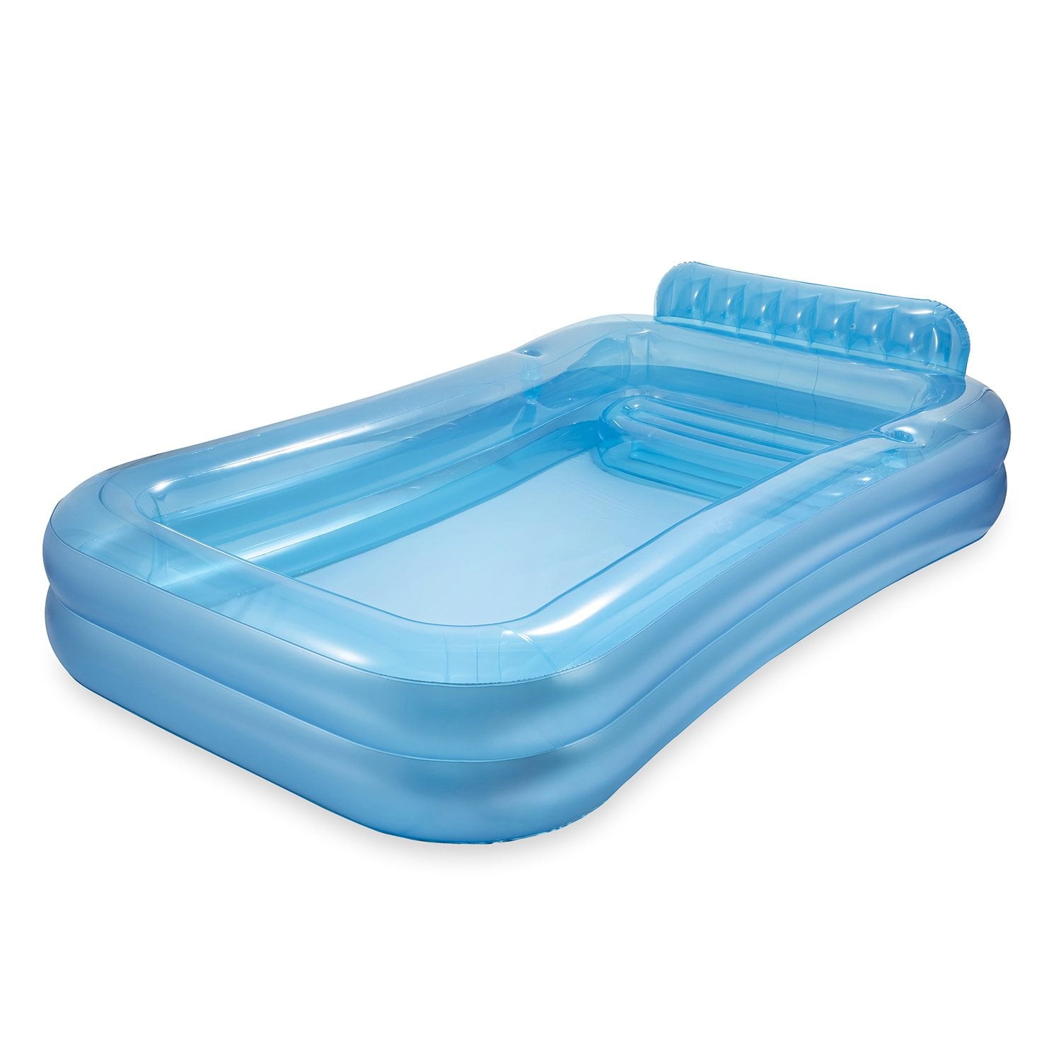 Member's Mark 10ft Family Inflatable Pool with Bench Backrest Cup Holders gallery