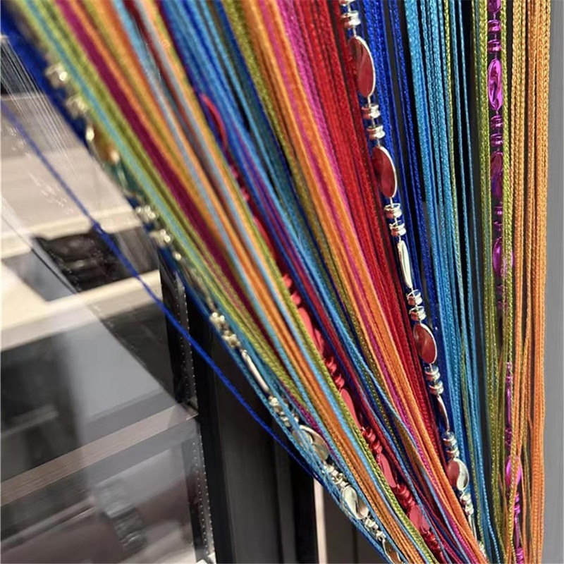 100Cmx200Cm Decorative Door String Curtain Beads Wall Panel Fringe Window Room D gallery