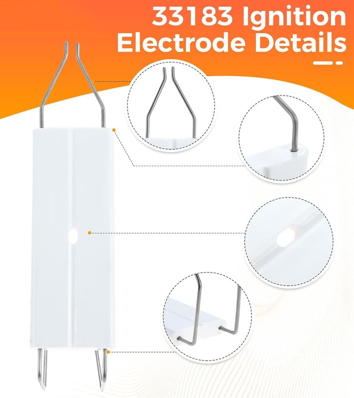 33183 Single-Piece Ignition Electrode for Clean Burn CB 500/525/550 Series gallery