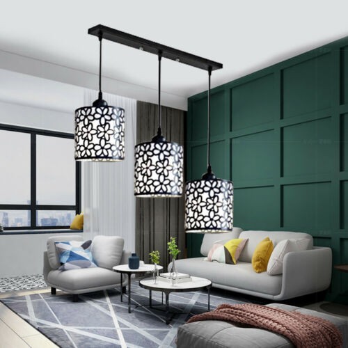 3-Head Modern Ceiling Hanging Light Pendant Lamp Chandelier Dining Room Fixture gallery