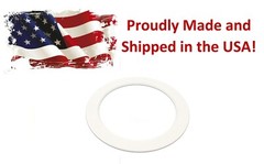 Plastic White Light Trim Ring Recessed Can 6″ Inch Oversized Lighting Fixture