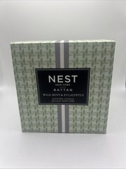 Nest Rattan Wild Mint & Eucalyptus Scented Candle 8.1 Oz