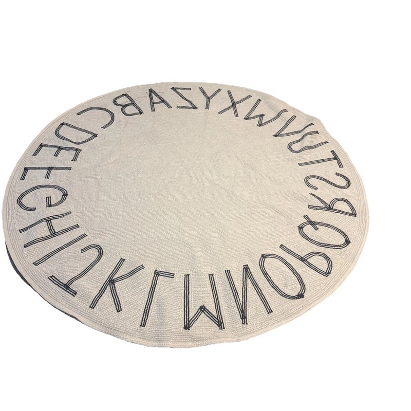 Lorena Canals Machine Washable ABC Round Rug Pottery Barn Kids Carpet Decor gallery