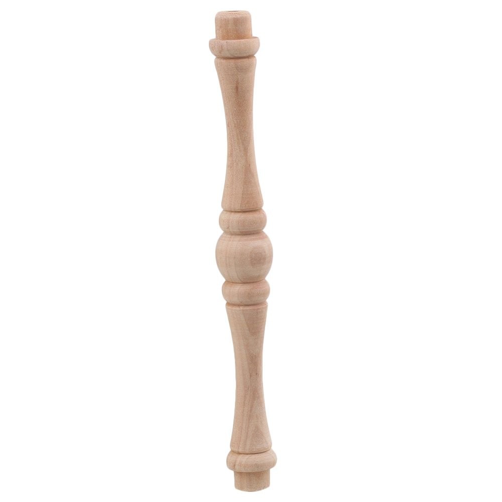 4 PCS 15cm Length Unpainted Wood Craft Spindles Baluster Home Decor Repair gallery