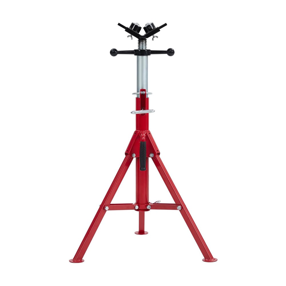 V-Head Pipe Stand 2/4 Ball Transfer 2500lbs Jack Stand Adjustable Height 28"-52" gallery