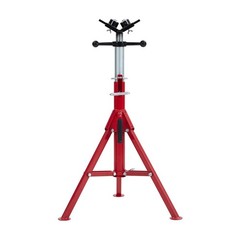 V-Head Pipe Stand 2/4 Ball Transfer 2500lbs Jack Stand Adjustable Height 28″-52″